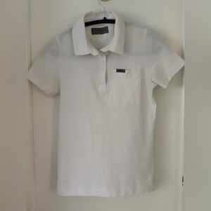 FigsPro White Polo Shirt